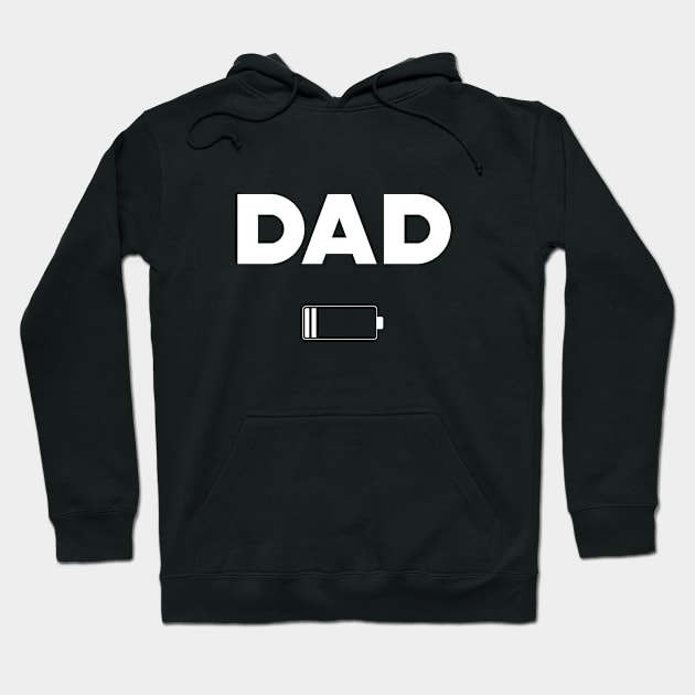 Dad Low Battery Hoodie by KC Happy Shop